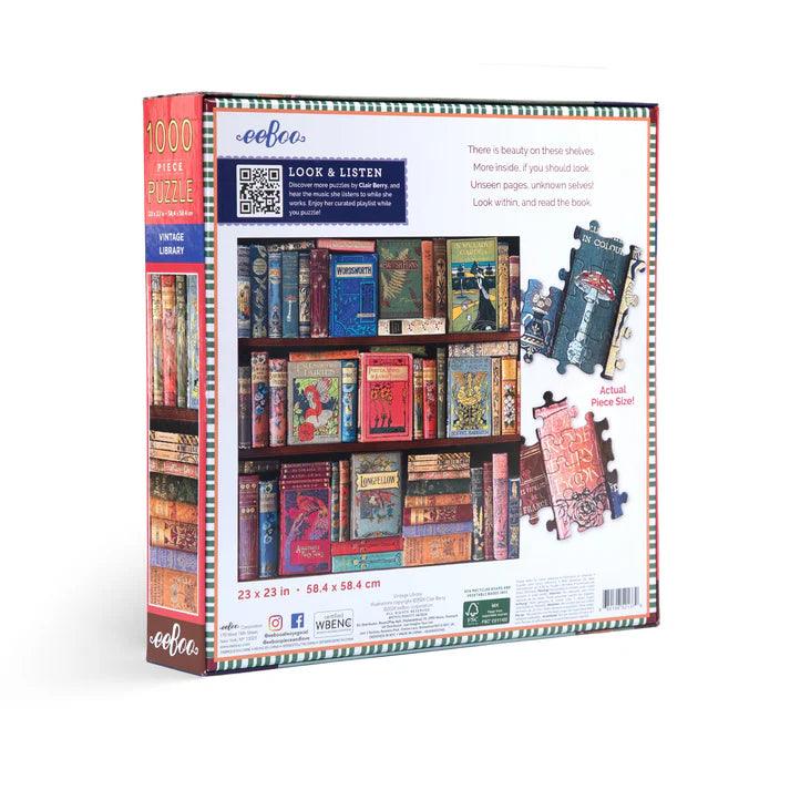 Bibliothèque vintage (1000pcs)