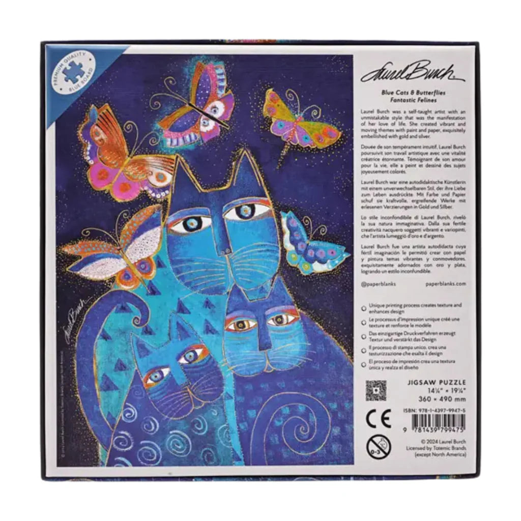 Blue Cats & Butterflies (500pcs)