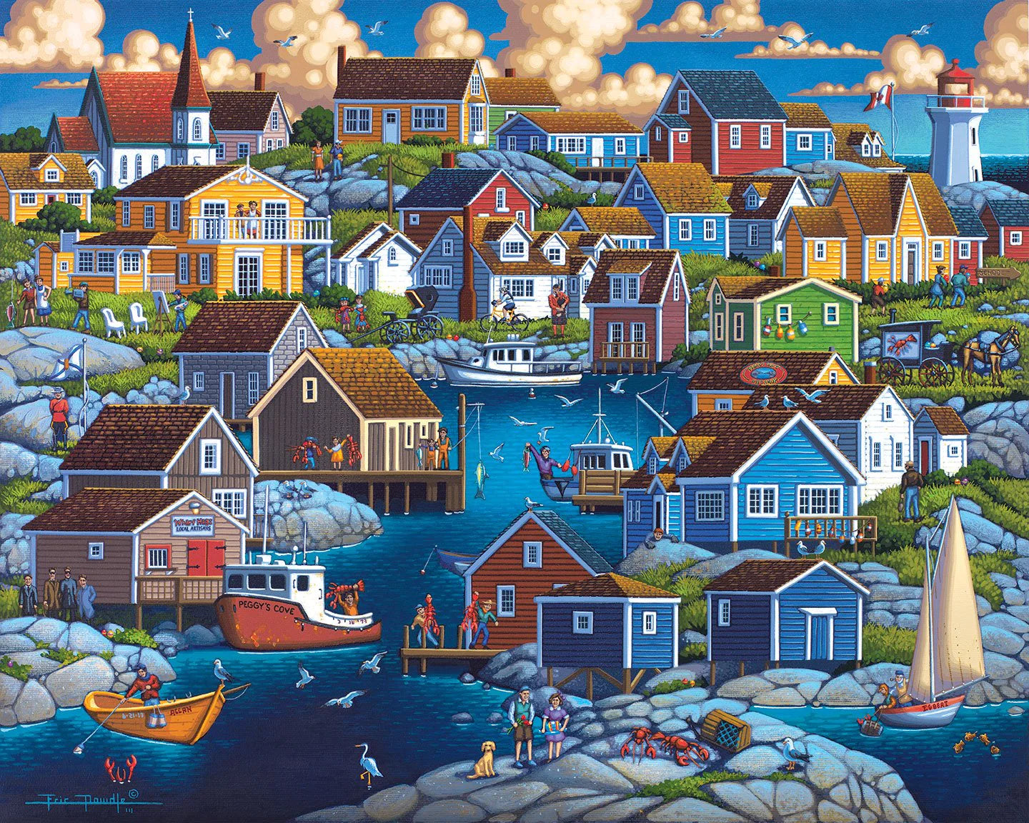 PFG Peggy's Cove (1000pcs) (Usage/Used - PUZZLES FOR GOOD)