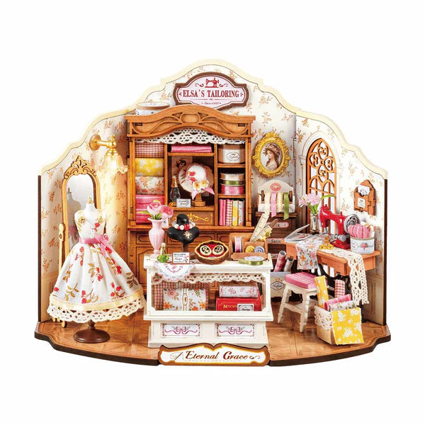 Maison Miniature à Monter Soi-même - La Couture d'Elsa (Bois)