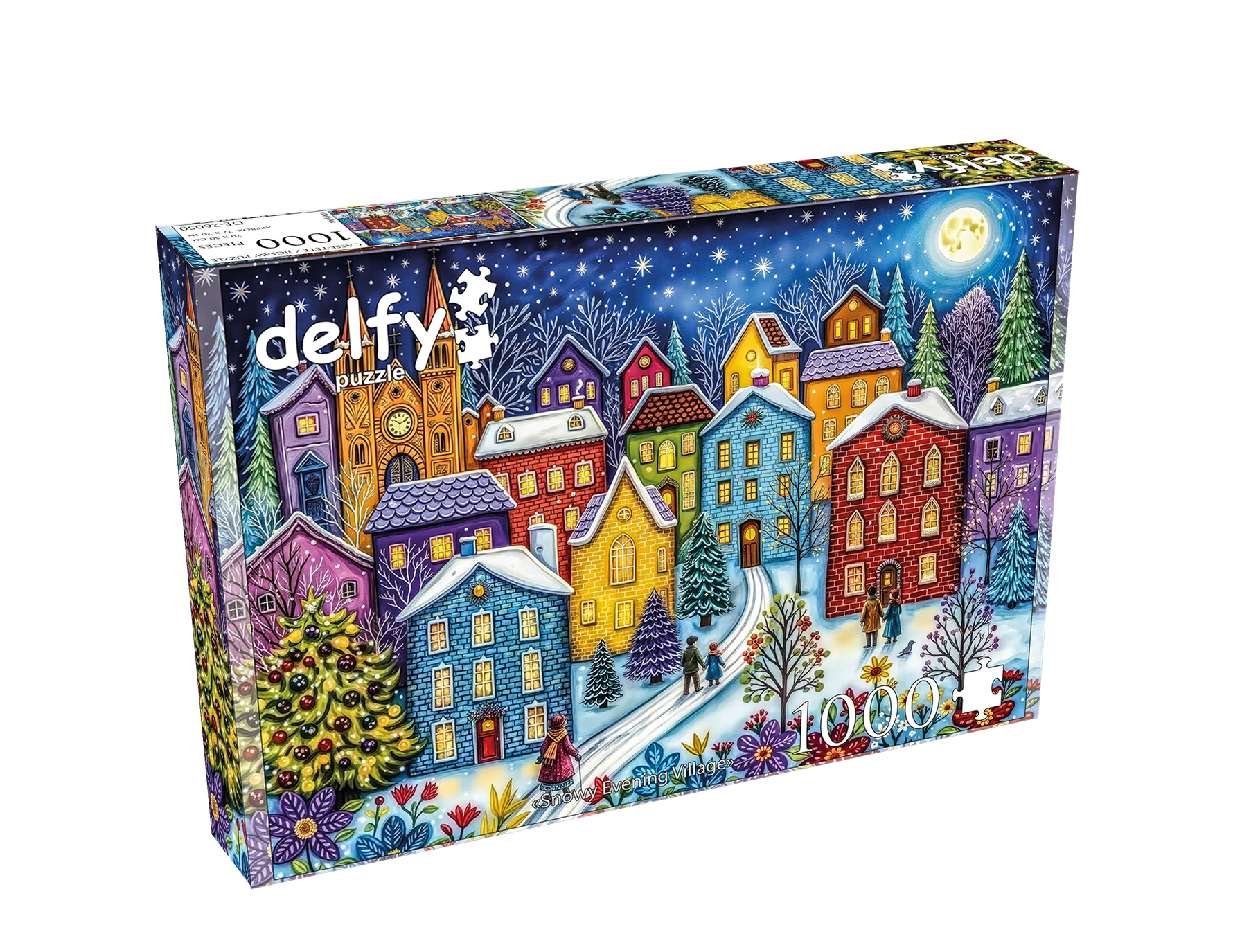 Snowy Evening Village (1000pcs)