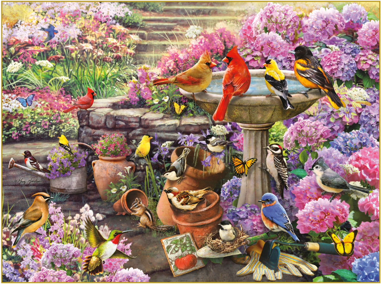 Gold - Birder's Garden (1000pcs)