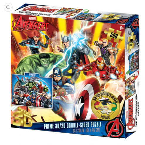 3D/2D - Marvel - Avengers (Double-Sided) (500pcs)