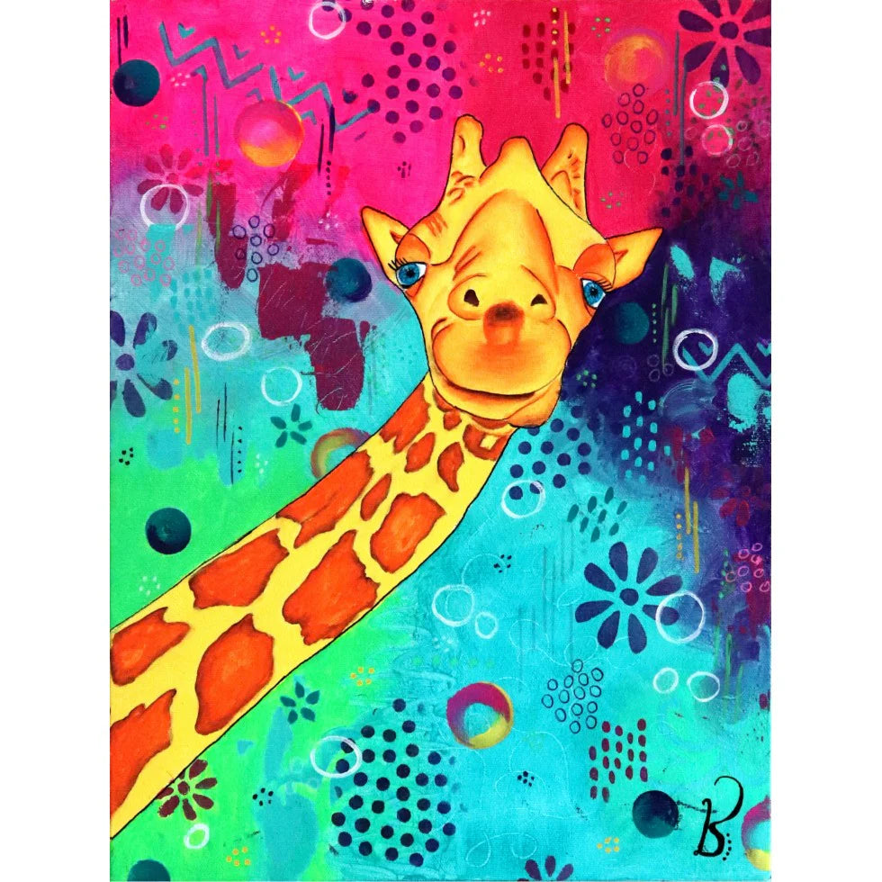 Diamond Painting - Sourire d'une girafe, Karine Sirois