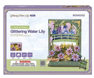 Artistic 3D Painting - Glittering Water Lily