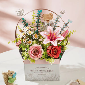 3D Wooden Flower Basket (428pcs)