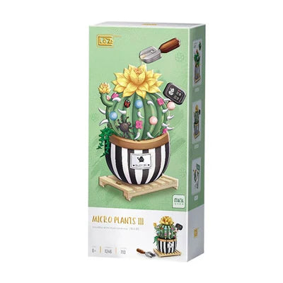 LOZ Micro Plants III - Potted Round Cactus (721pcs)