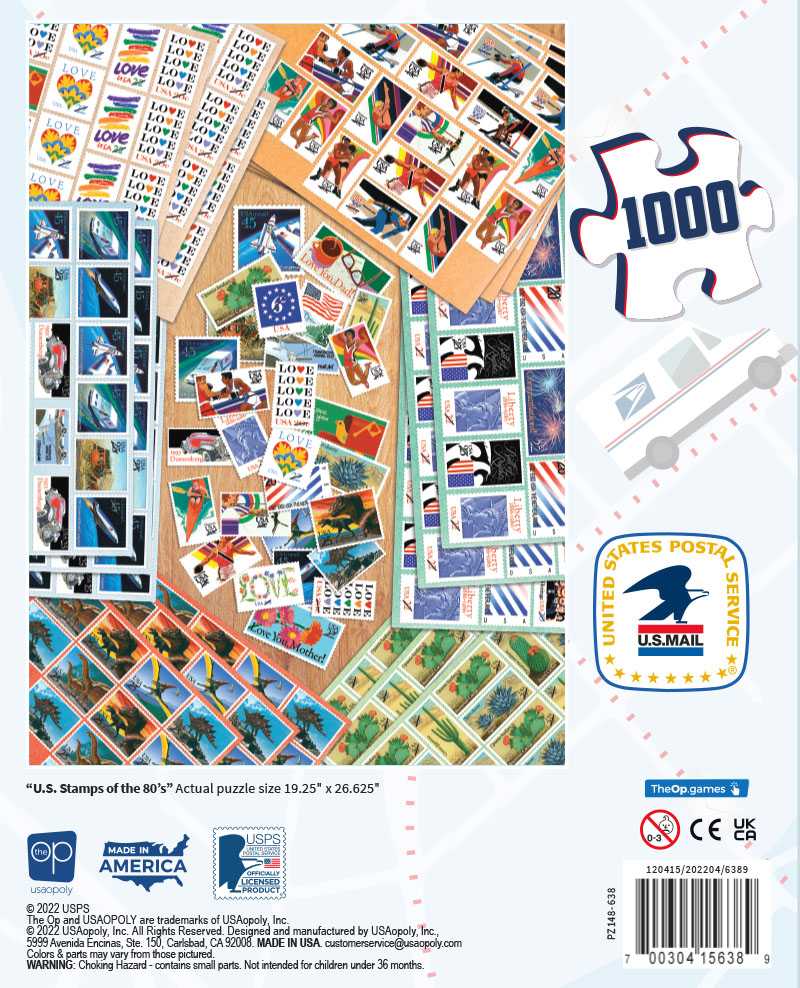 USPS - Tampons américains des timbres des années 80 (1000pcs)