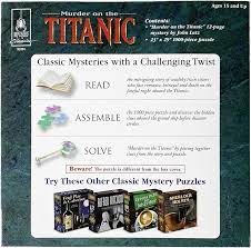 Classic Murder Mystery Puzzle - Meurtre sur le Titanic
