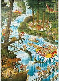 PFG Action Park, Ryba (Triangular Box) (1000pcs) (Usage/Used - PUZZLES FOR GOOD)