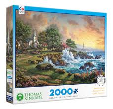 PFG Seaside Haven, Thomas Kinkade (2000pcs) (Usage/Used - PUZZLES FOR GOOD)