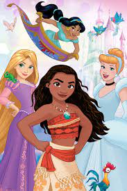 Disney Princess - Jasmine, Rapunzel, Moana, Cinderella (3D Puzzle) (200pcs)