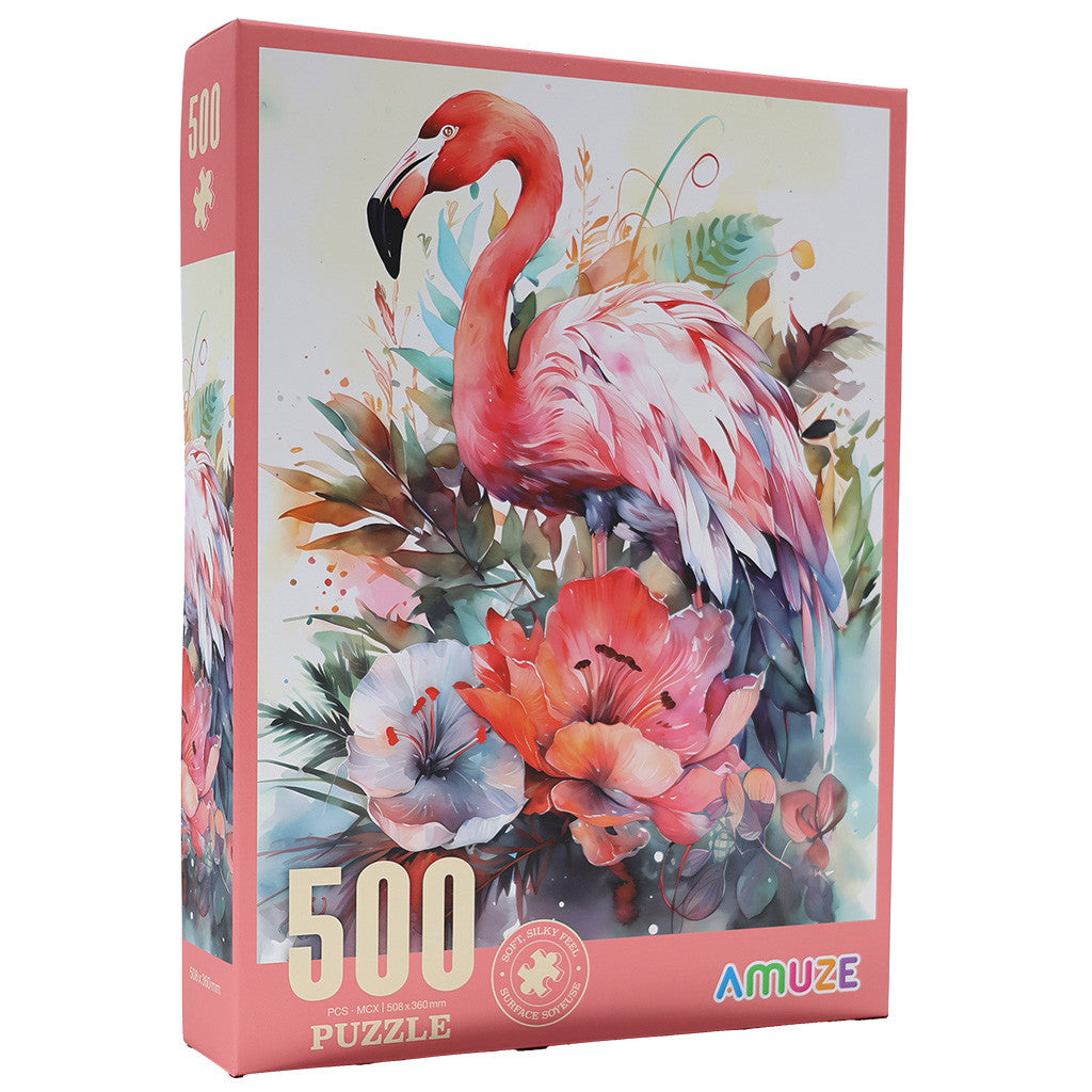 Flamingo Among The Flowers (500pcs)