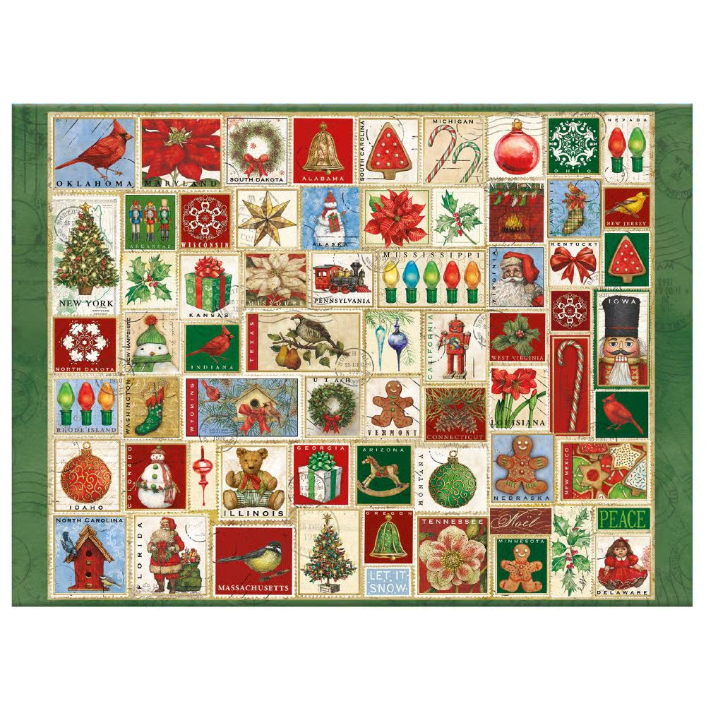 Advent Calendar - Vintage Stamps
