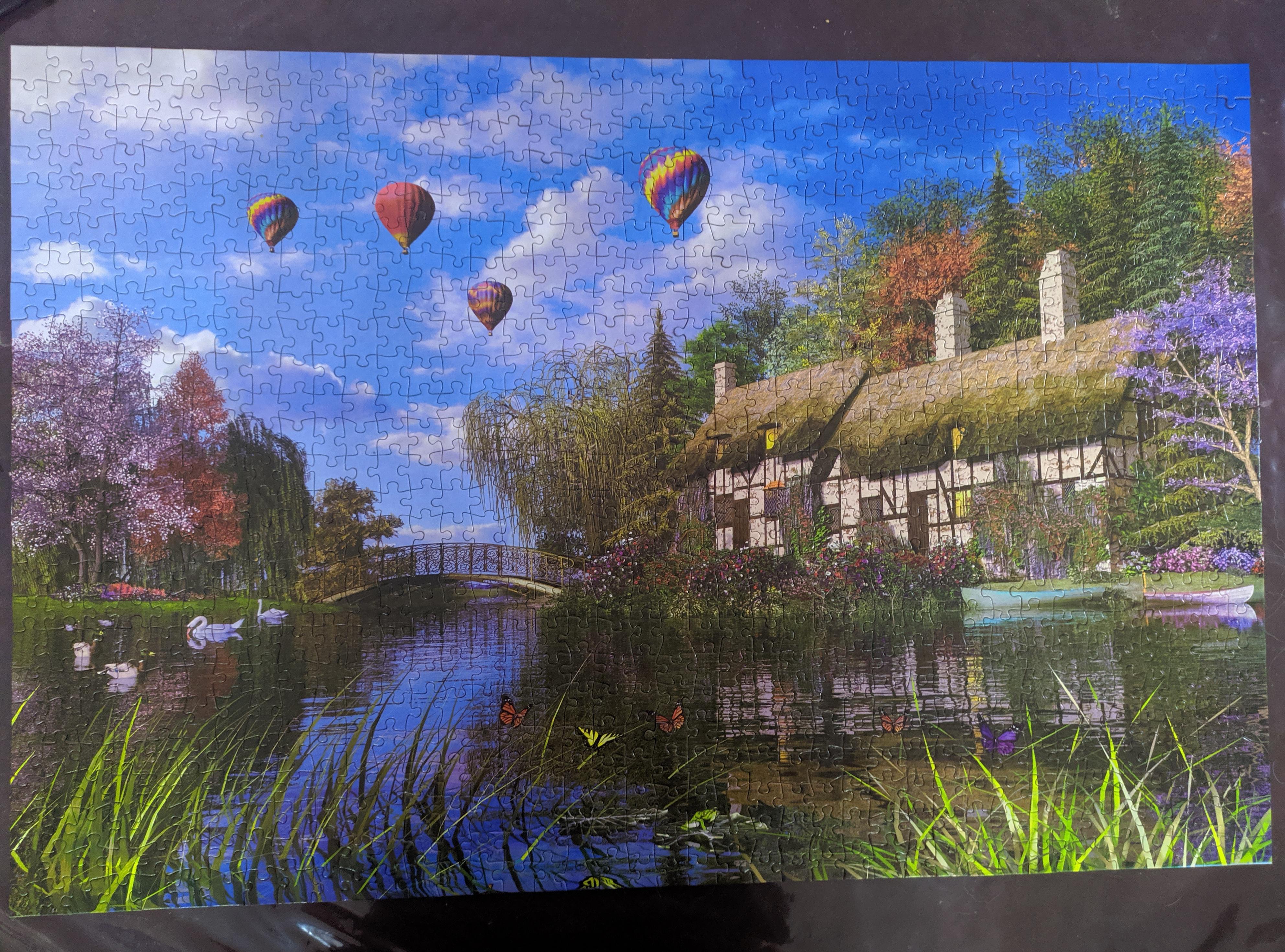 PFG Old River Cottage (1000pcs) (Usage/Used- PUZZLES FOR GOOD)