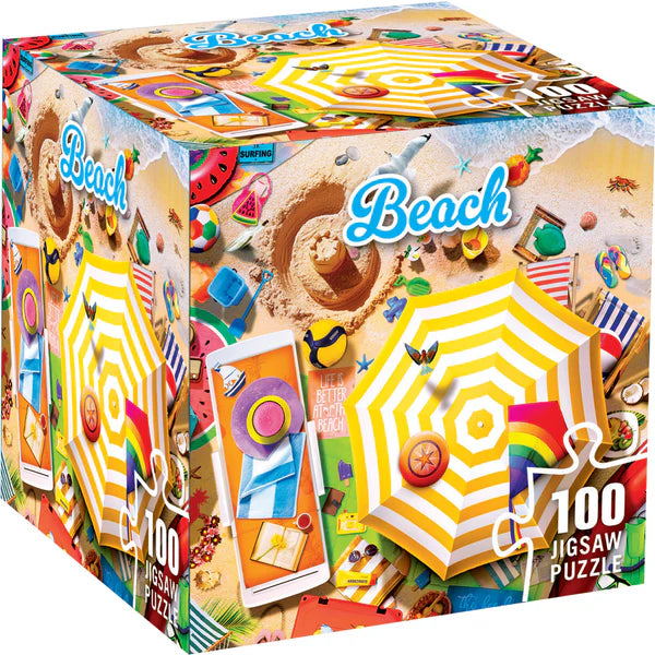 Fun in the Sun - Beach Cube Puzzle (100pcs)