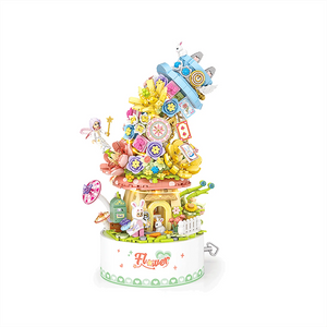 Boîte à musique LOZ Flower (1091 pièces) (Lumineuse)