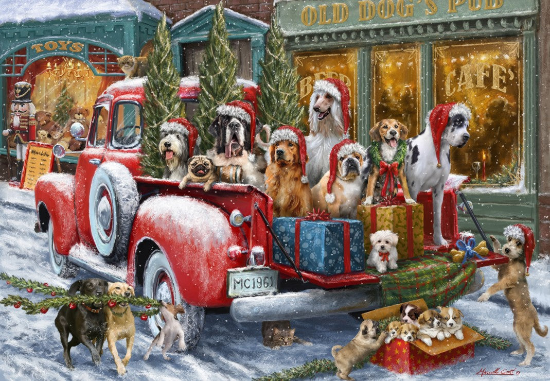 Chiens sur camion (1000pcs)