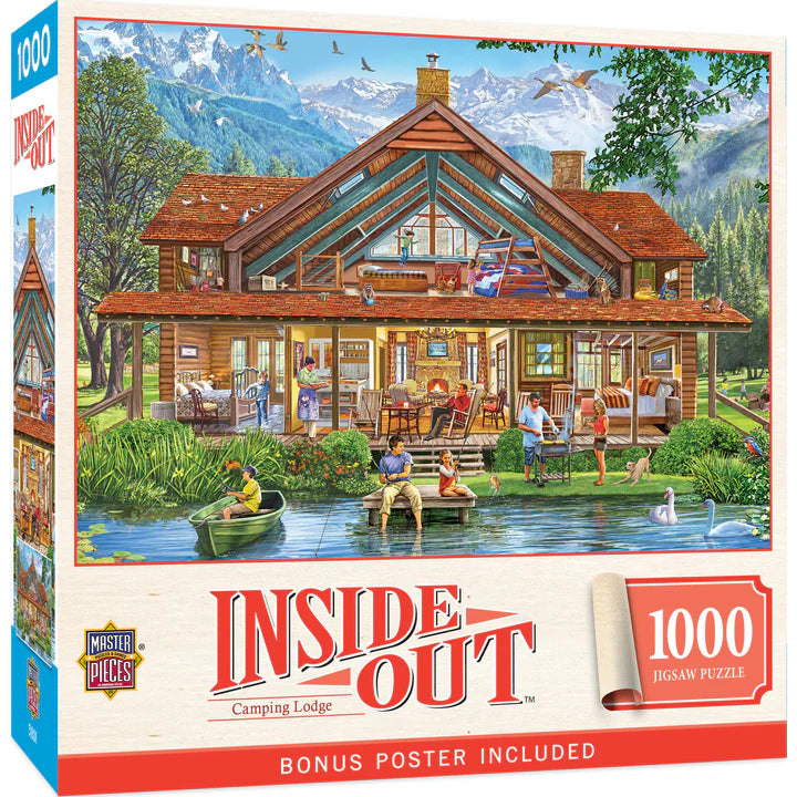 Inside Out - Camping Lodge, Steve Crisp (1000pcs)