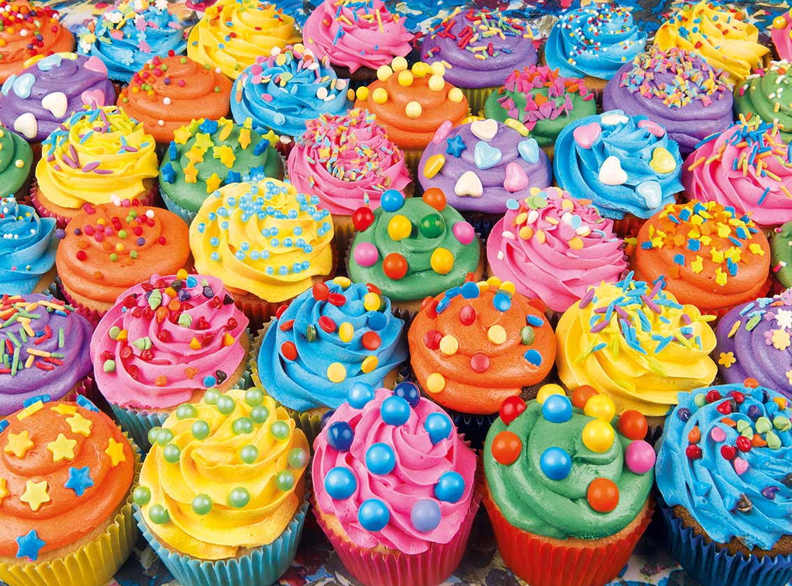 Cupcakes colorés PFG (Petits Gateaux) (utilisation / utilisée - puzzles pour de bon)