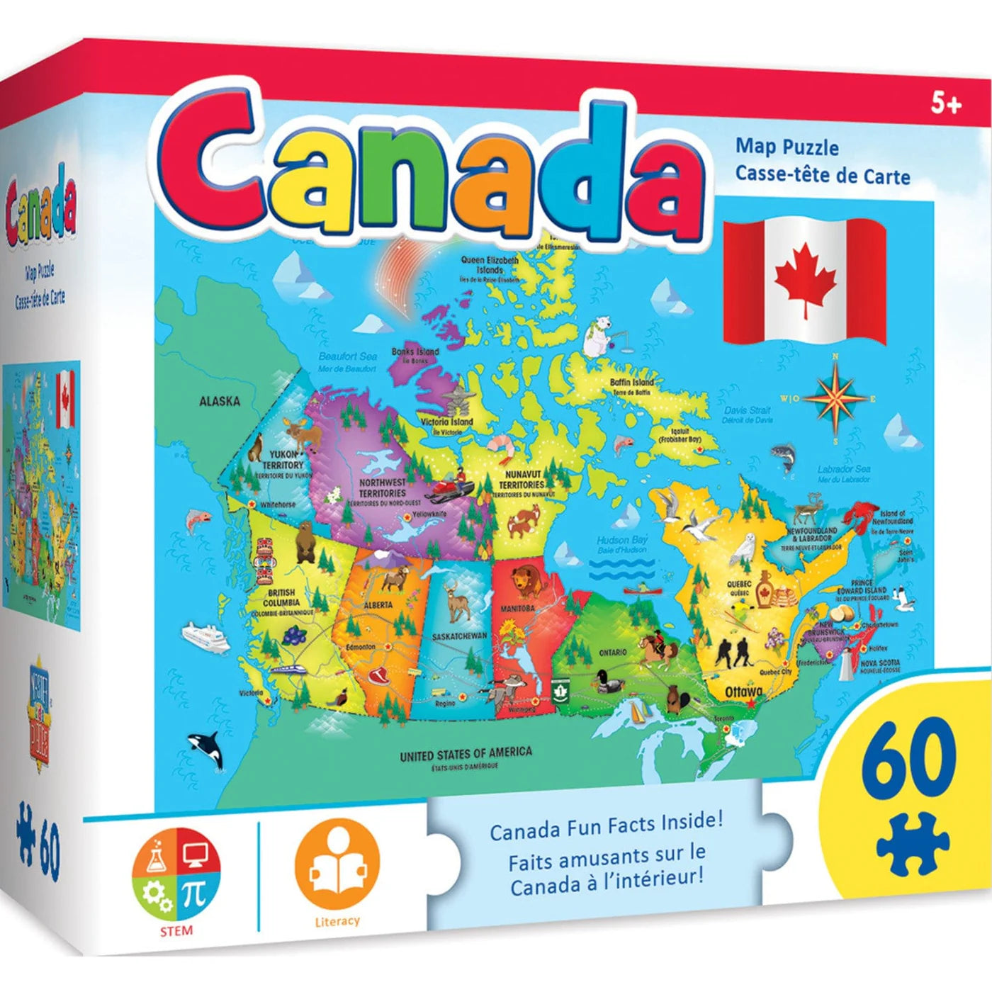 Canada Map Puzzle (60pcs)