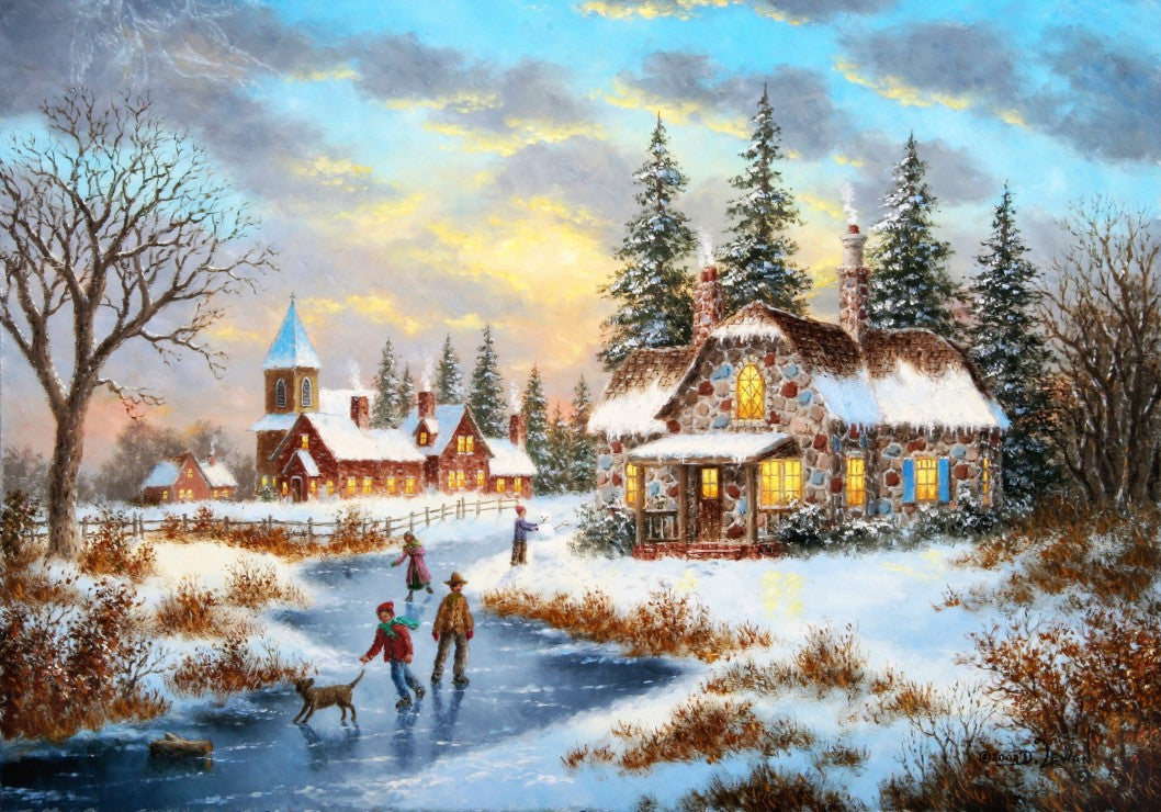 La veille d'un moyen d'hiver, Denis Lewan (1000pcs)