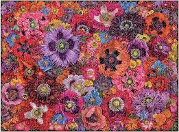 Abeilles dans les coquelicots (1000pcs)
