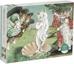 PFG Birth of Venus Meowsterpiece of Western Art (1000pcs) (Usage/Used - PUZZLES FOR GOOD)
