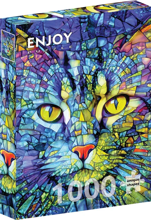 Fiona the Stained Glass Cat (1000pcs)