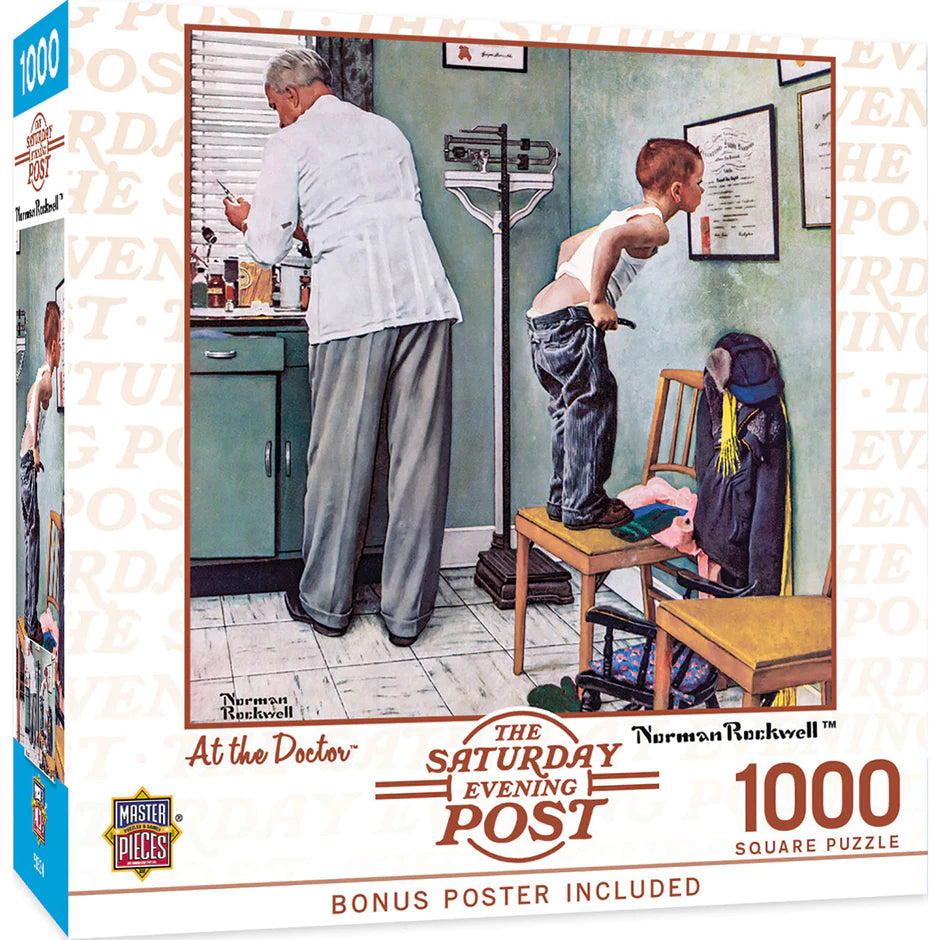 Post du samedi soir - Au Docteur, Norman Rockwell (1000pcs)
