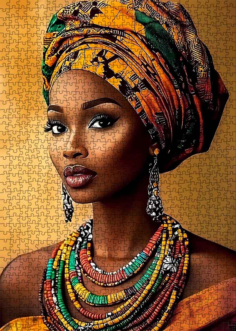 Élégante beauté africaine (1000 pièces)