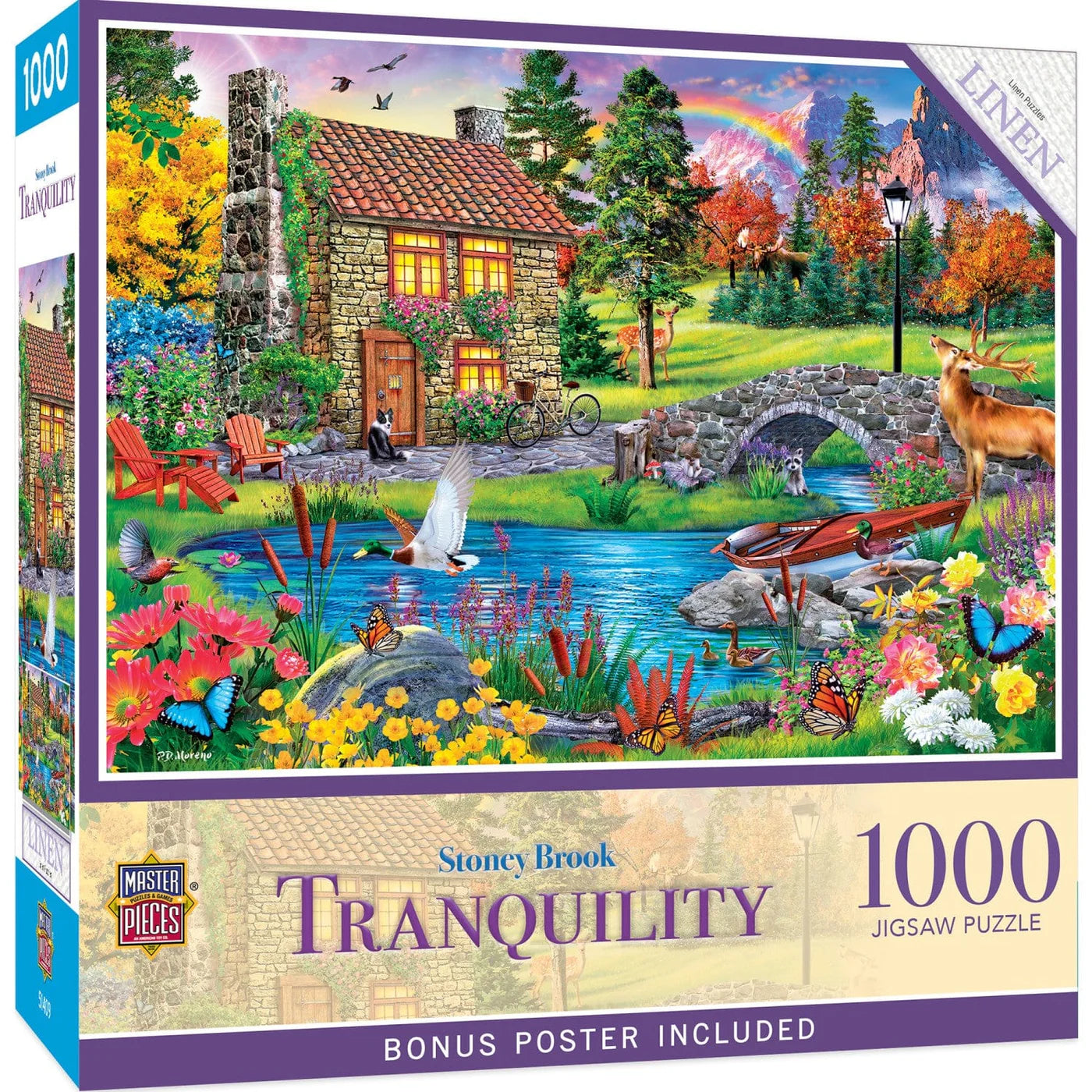 Tranquility - Stoney Brooke Cottage, P.D. Moreno (1000pcs)