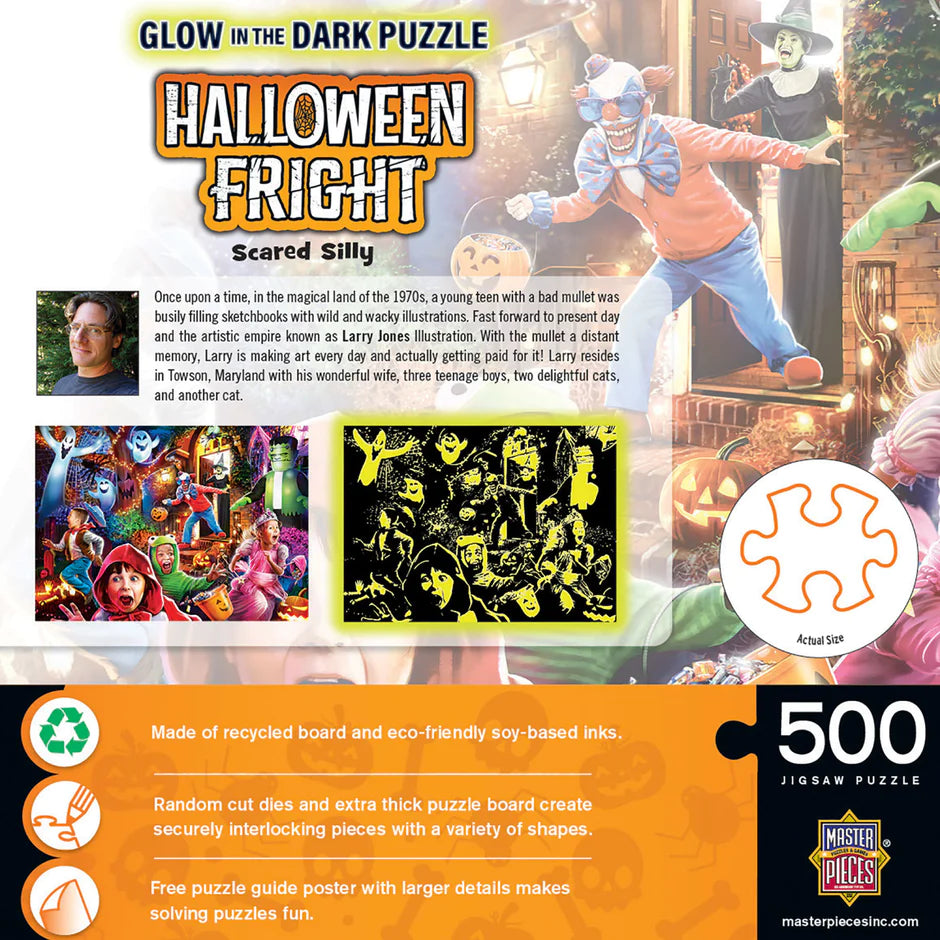 Glow-in-the-Dark Halloween Fright - Scared Silly (500pcs)