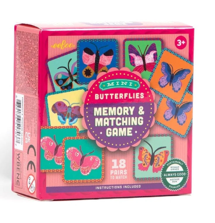 Mini - Memory & Matching Game - Butterflies