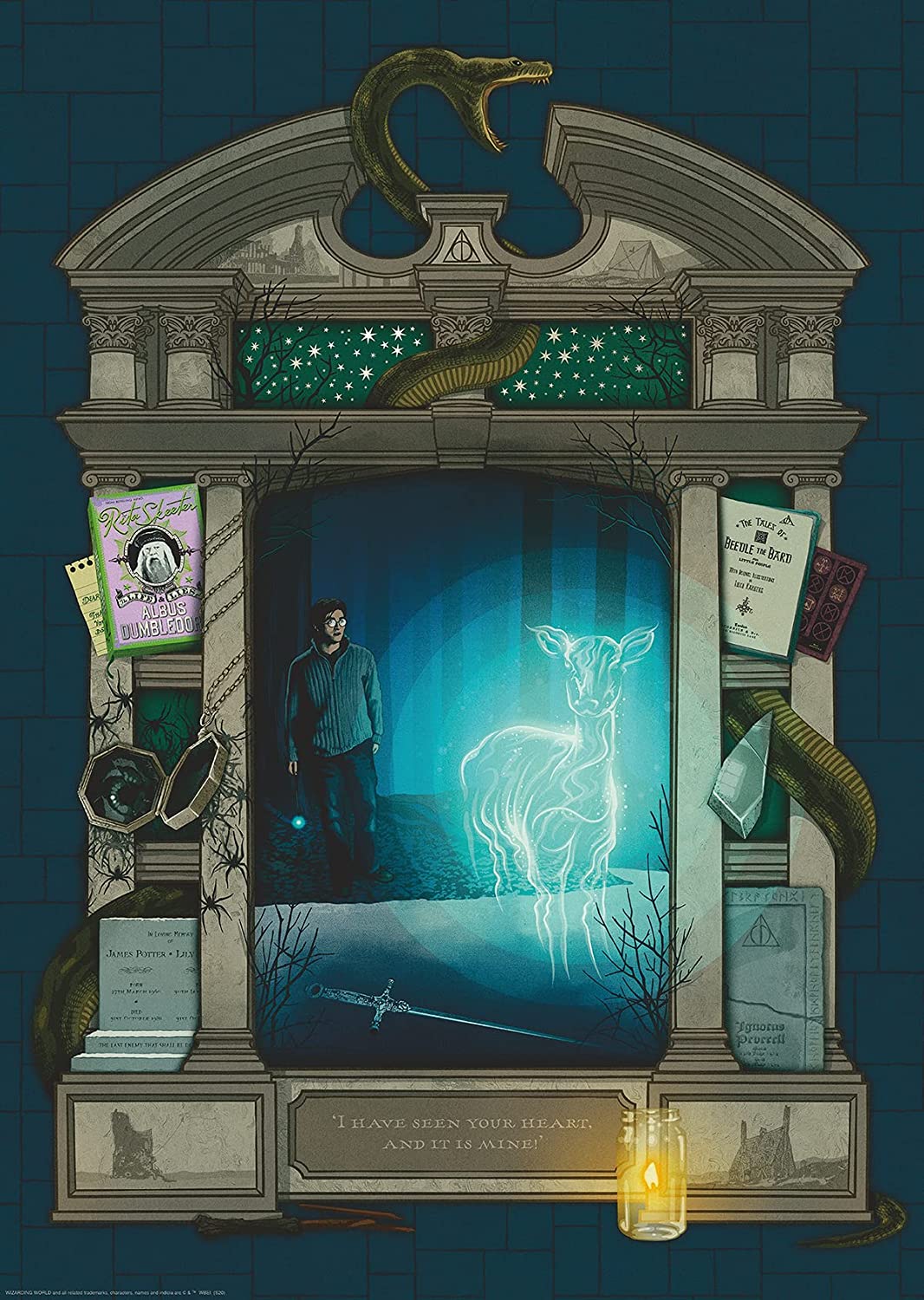 Ravensburger Harry Potter - Hallows Deathly (1000pcs)