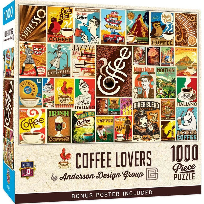 Vintage Posters - Coffee Lovers (1000pcs)