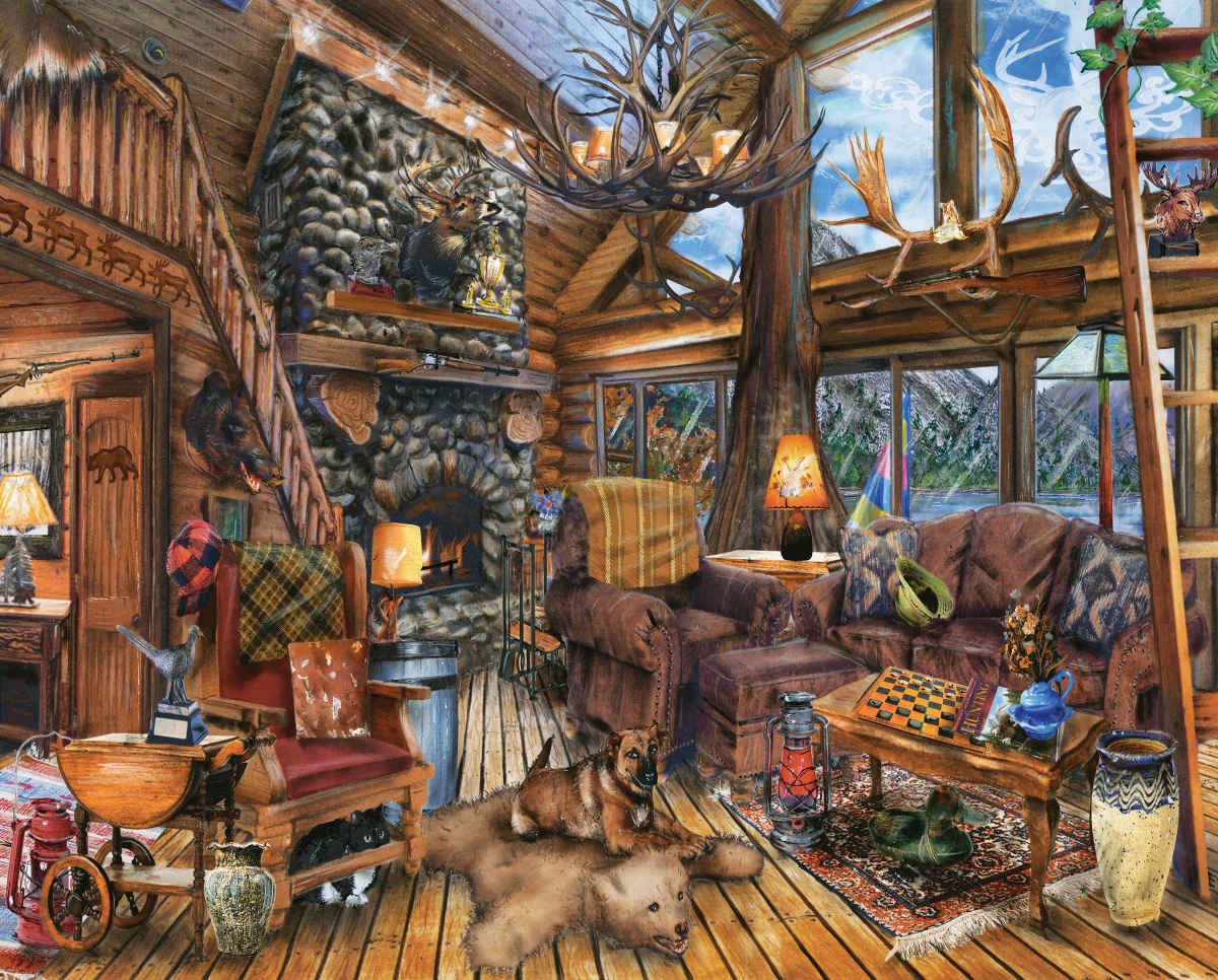 PFG The Hunting Lodge (1000pcs) (Usage/Used - PUZZLES FOR GOOD)
