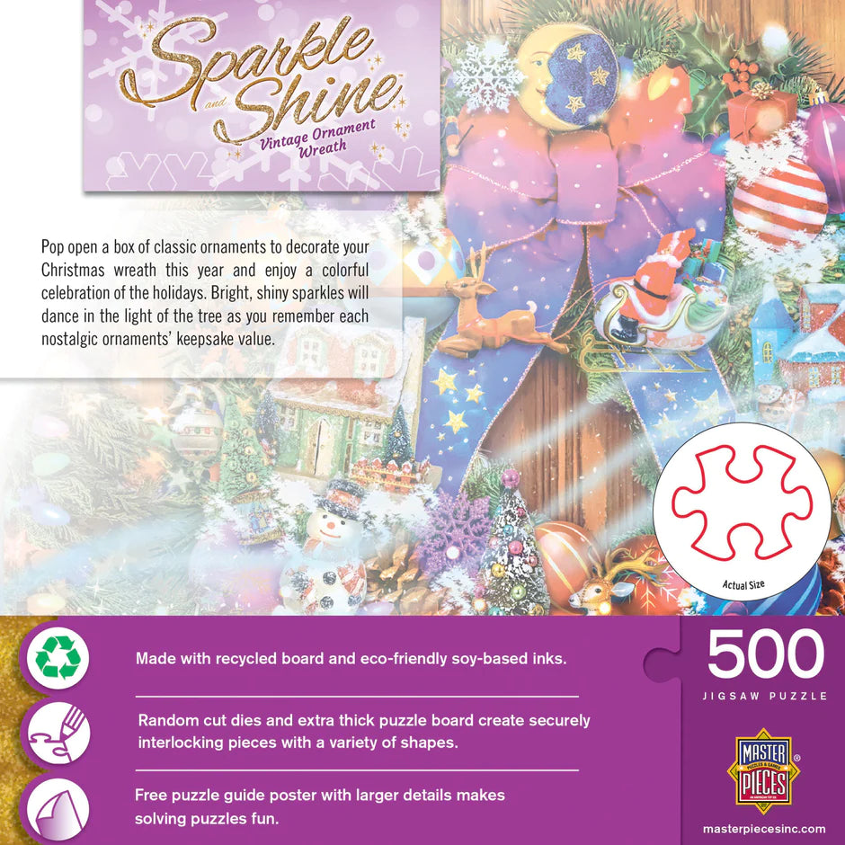 Sparkle & Shine - Vintage Ornament Wreath (500pcs)