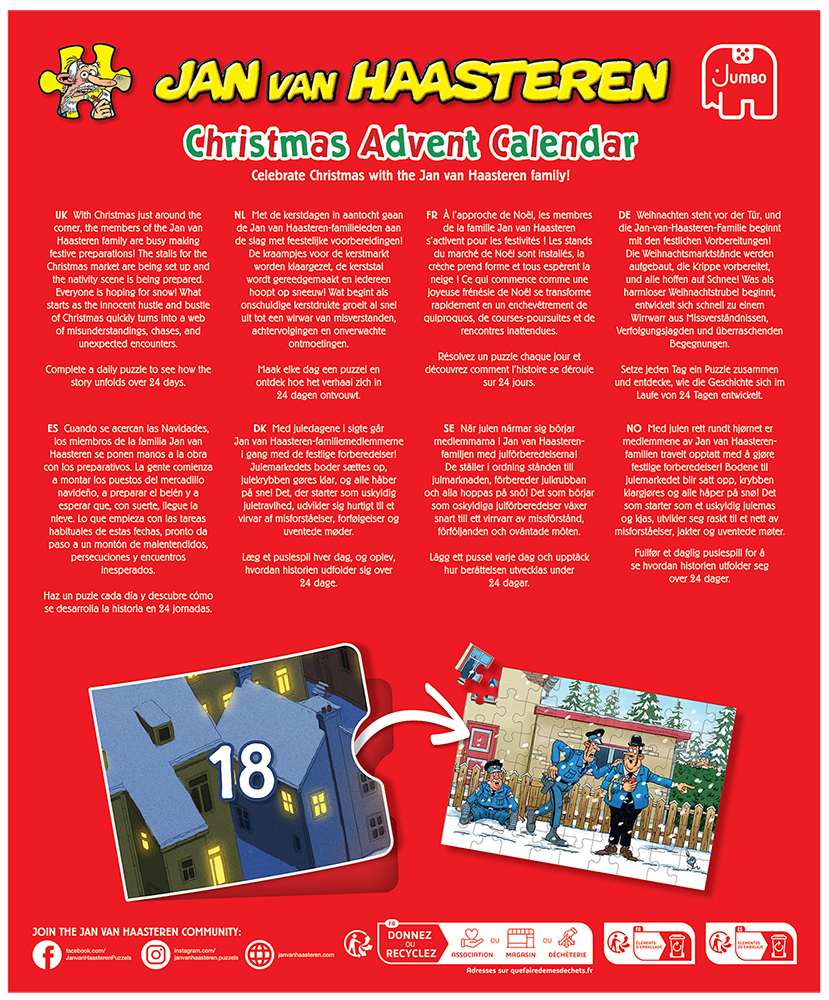 2026 JVH Christmas Advent Calendar (24 x 54pcs)