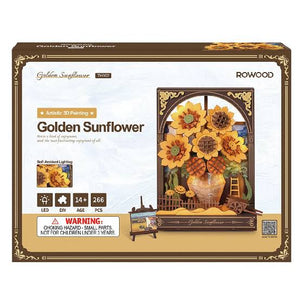 Artistic 3D Painting - Golden Sunflower