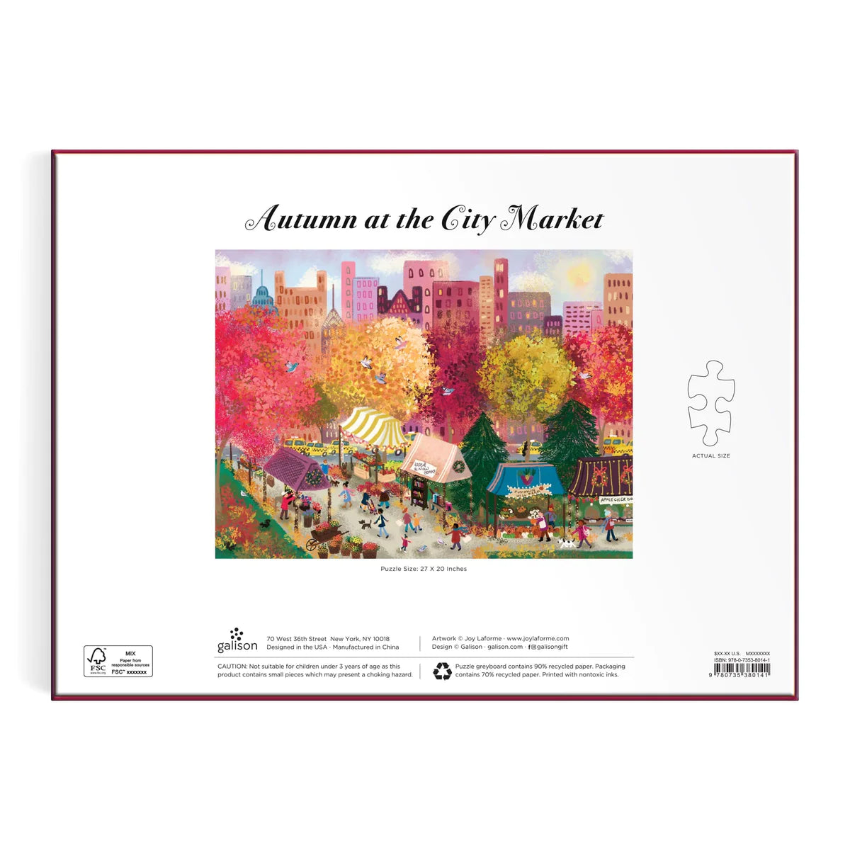 Automne sur le marché de la ville, Joy Laforme (1000pcs)