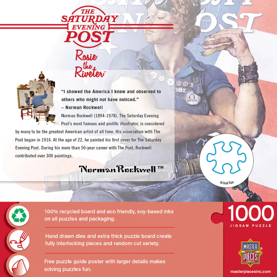Saturday Evening Post - Rosie the Riveter, Norman Rockwell (1000pcs)