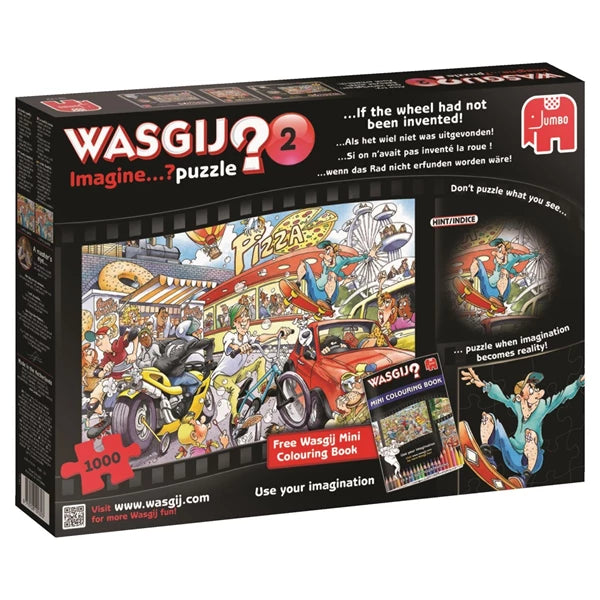 PFG Wasgij? Imagine...? #2 - ...If the wheel had not been invented! (w/ Free Mini Colouring Book) (Usage/Used - PUZZLES FOR GOOD)