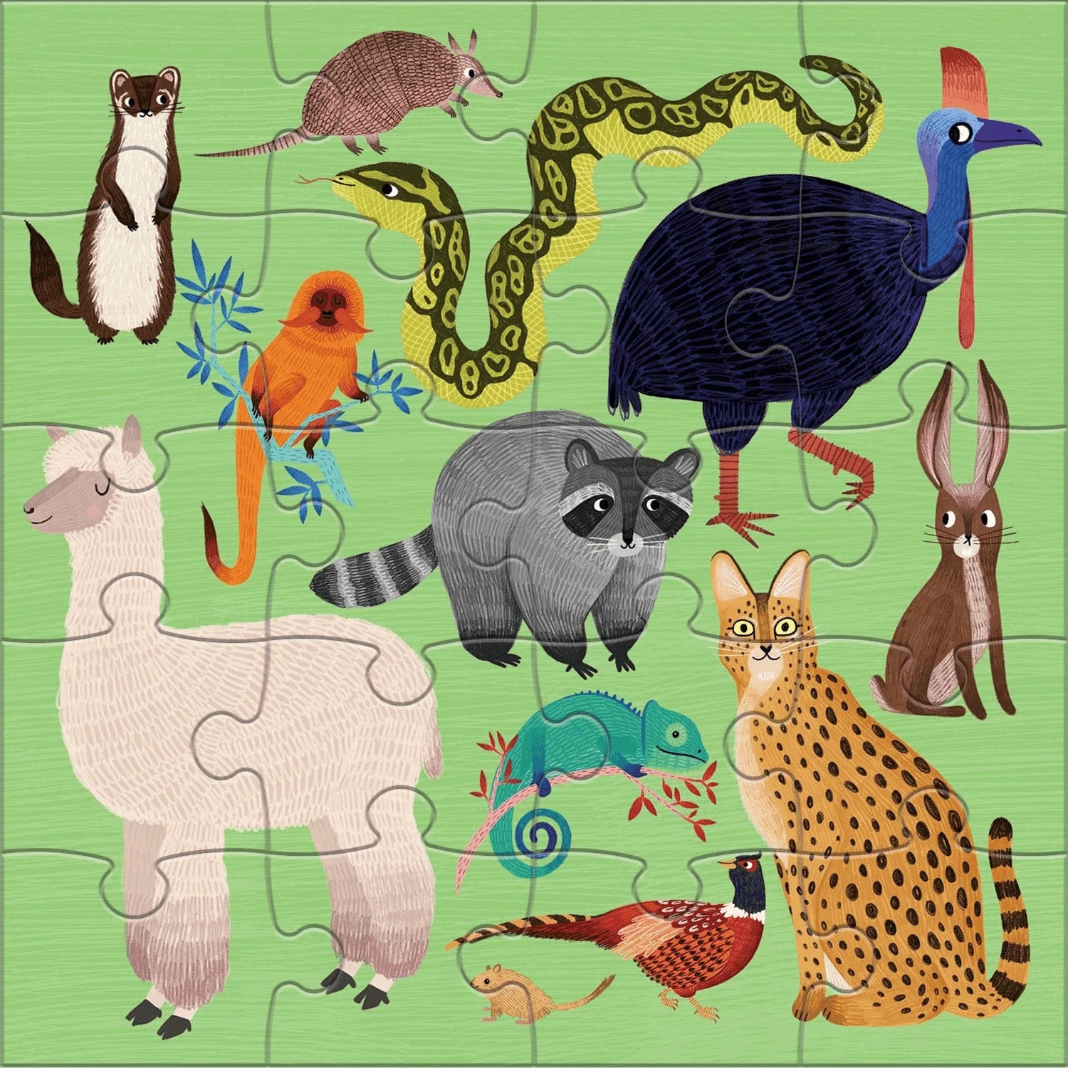 2 puzzles magnétiques - Animaux terrestres et marins
