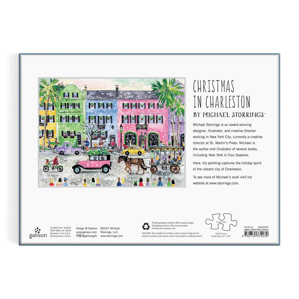 Christmas in Charleston, Michael Storrings (1000pcs)