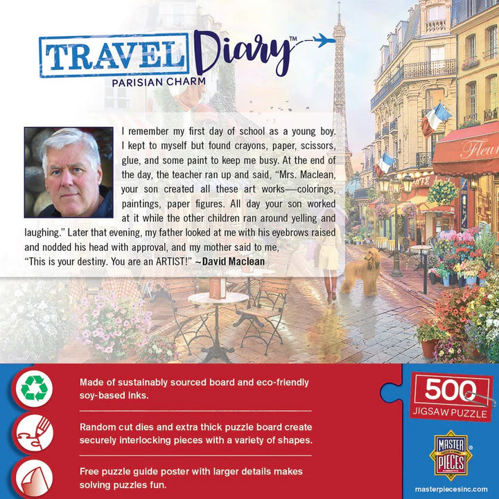 Journal de voyage - Charme parisien, David MacLean (500pcs)