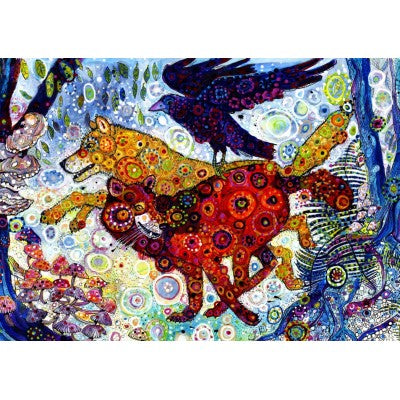 Loups dans un bois bleu, Sally Rich (1500pcs)