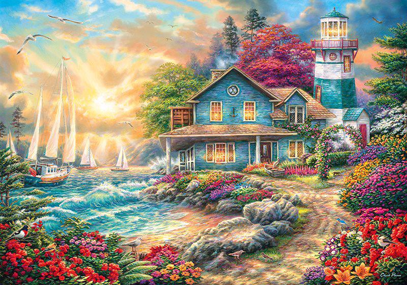 PFG Sunrise by the Sea (2000pcs) (Usage/Used - PUZZLES FOR GOOD)