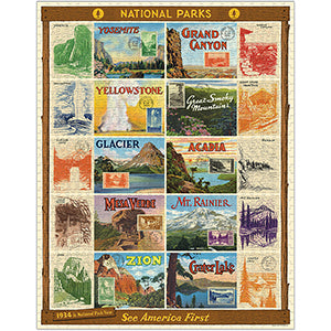 Vintage - Parks nationaux 2 (1000pcs)