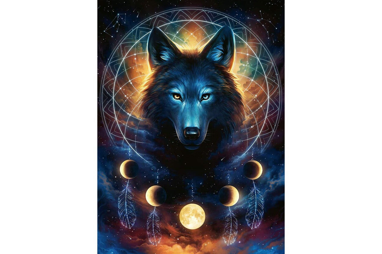 Loup brillant des Ravensburger (500pcs) (lueur dans le noir)